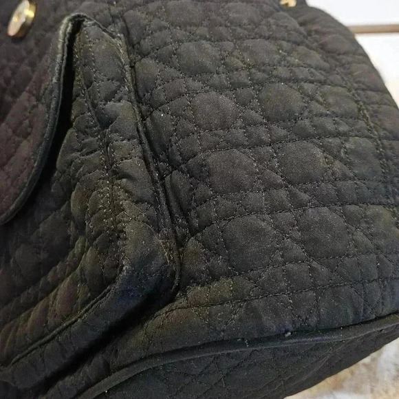 Dior Black Cannage Nylon Mini Drawstring Backpack - Picture 15 of 16